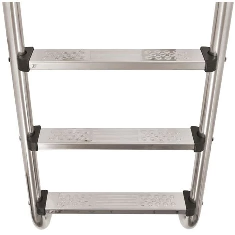VidaXL Échelle De Piscine à 3 échelons Acier Inoxydable 304 120 Cm - Argent 4 VidaXL Échelle De Piscine à 3 échelons Acier Inoxydable 304 120 Cm - Argent – Image 4