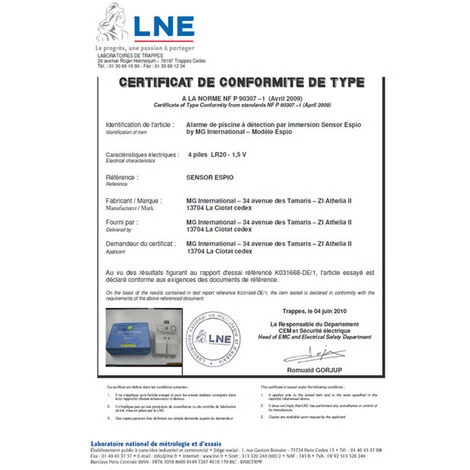 Détecteur D'immersion Sensor Invisible Maytronics - Aquasensor Espio - Mg International - Blanc 3 Détecteur D'immersion Sensor Invisible Maytronics - Aquasensor Espio - Mg International - Blanc – Image 3