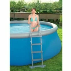 BESTWAY DEUTSCHLAND GMBH Hauteur 120 Cm Echelle De Piscine 4 Marches 122 Cm -Sécurité et protection de la piscine Soldes 17774285 4