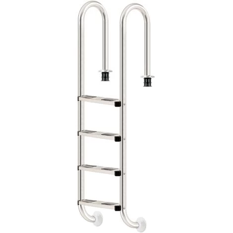 Zelsius Echelle De Piscine à 4 Marches En Acier Inoxydable V2A | 50,2 X 36,5 X 183 Cm - Argent | Avec Protection Antidérapante | Escalier De Piscine 1 Zelsius Echelle De Piscine à 4 Marches En Acier Inoxydable V2A | 50,2 X 36,5 X 183 Cm - Argent | Avec Protection Antidérapante | Escalier De Piscine