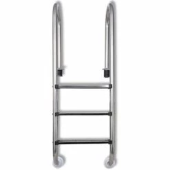 YOUTHUP échelle De Piscine à 3 Marches Acier Inoxydable 120 Cm - Argent -Sécurité et protection de la piscine Soldes 19470786 3