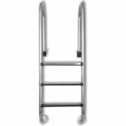ASUPERMALL Echelle De Piscine A 3 Marches Acier Inoxydable 120 Cm -Sécurité et protection de la piscine Soldes 26935654 5