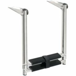 ASUPERMALL Echelle D'embarquement Pliable 2 Marches Acier Inoxydable -Sécurité et protection de la piscine Soldes 32097901 4