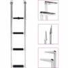 YOUTHUP Échelle D'embarquement Pliable 4 Marches Acier Inoxydable