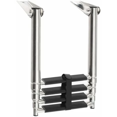 YOUTHUP Échelle D'embarquement Pliable 4 Marches Acier Inoxydable 2 YOUTHUP Échelle D'embarquement Pliable 4 Marches Acier Inoxydable – Image 2