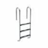 HABITAT ET JARDIN Echelle En Acier Inoxydable - 3 Marches - Argent.