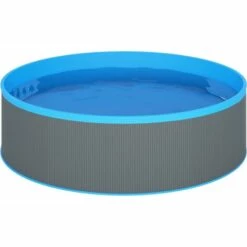 VidaXL Piscine à éclaboussures Avec échelle à 4 Marches 350x90cm Gris -Sécurité et protection de la piscine Soldes 36349731 3