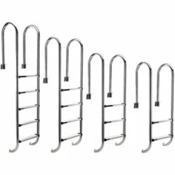 Bc-elec - PL002 Echelle De Piscine à 2 échelons En Acier Inoxydable 304SS, 133cm, Escalier Piscine à 2 Marches - Gris 6 Bc-elec - PL002 Echelle De Piscine à 2 échelons En Acier Inoxydable 304SS, 133cm, Escalier Piscine à 2 Marches - Gris -Sécurité et protection de la piscine Soldes 47941848 3