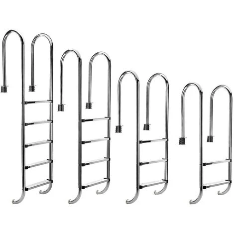 Bc-elec - PL002 Echelle De Piscine à 2 échelons En Acier Inoxydable 304SS, 133cm, Escalier Piscine à 2 Marches - Gris 3 Bc-elec - PL002 Echelle De Piscine à 2 échelons En Acier Inoxydable 304SS, 133cm, Escalier Piscine à 2 Marches - Gris – Image 3