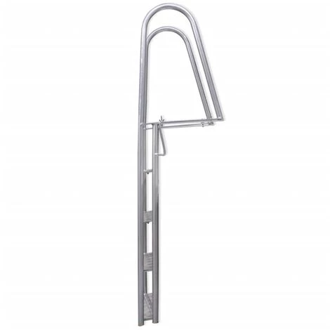 YOUTHUP Échelle De Piscine/quai à 4 Marches Aluminium 167 Cm - Argent 3 YOUTHUP Échelle De Piscine/quai à 4 Marches Aluminium 167 Cm - Argent – Image 3