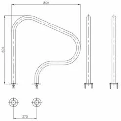 SUINGA Sortie Piscine Modèle 800 X 800 Mm - Fixation Plaque -Sécurité et protection de la piscine Soldes 52571805 3