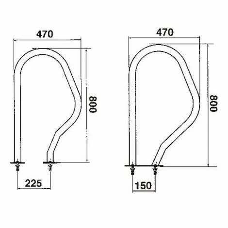 SUINGA Sortie Piscine Modèle 470 X 800 Mm - Fixation Plaque 2 SUINGA Sortie Piscine Modèle 470 X 800 Mm - Fixation Plaque – Image 2