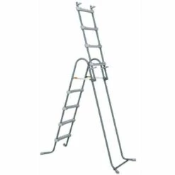 SUMMERWAVES Échelle Piscine Marche Gris SUMMER WAVES H 122cm