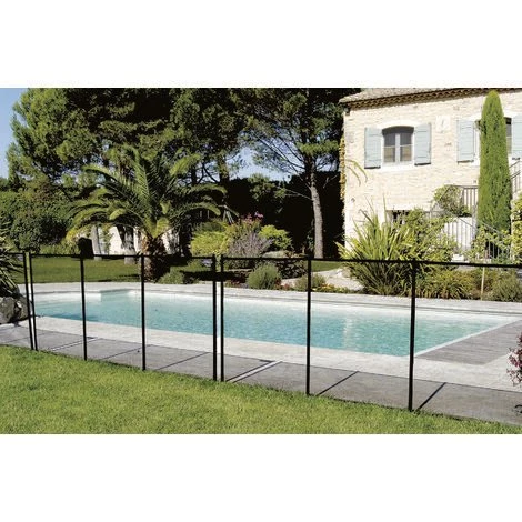 AQUALUX Barrière De Protection Piscine - Module Complet 3,2m - Clôture De Sécurité Souple - Conforme à La Norme NF P 90-306 Piscine - Préventif - EDG - Noir 2 AQUALUX Barrière De Protection Piscine - Module Complet 3,2m - Clôture De Sécurité Souple - Conforme à La Norme NF P 90-306 Piscine - Préventif - EDG - Noir – Image 2