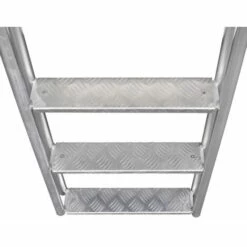 Topdeal échelle De Piscine/quai à 4 Marches Aluminium 167 Cm FF91197_FR -Sécurité et protection de la piscine Soldes 54840853 4