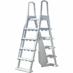 Gré Escalier Pour Piscine Hors-sol 2x4 Marches De Sécurité