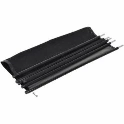 COSTWAY Barrière De Protection Souple Barrière De Sécurité Pour Piscine Barriere Filet En Aluminium 360 X 125 Cm Noire -Sécurité et protection de la piscine Soldes 55461375 3