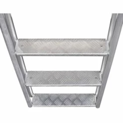 LITZEE Échelle De Piscine/quai à 4 Marches Aluminium 167 Cm # -Sécurité et protection de la piscine Soldes 55637349 4