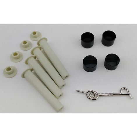 EDENEA - Kit Pièces Détachées Barrière Sécurité Piscine - Clôture De Sécurité Bassin - Loquet Capuchons Bouchons Chevilles - EDG By Aqualux Nora - Noir 2 EDENEA - Kit Pièces Détachées Barrière Sécurité Piscine - Clôture De Sécurité Bassin - Loquet Capuchons Bouchons Chevilles - EDG By Aqualux Nora - Noir – Image 2