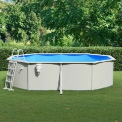Sécurité et protection de la piscine Soldes 7 VidaXL Piscine Avec échelle De Sécurité 490x360x120 Cm