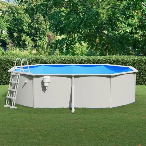 VidaXL Piscine Avec échelle De Sécurité 490x360x120 Cm 1 VidaXL Piscine Avec échelle De Sécurité 490x360x120 Cm