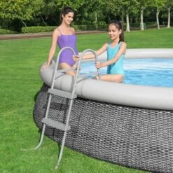 TRUE DEAL Bestway Échelle De Piscine à 2 Marches Flowclear 84 Cm