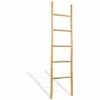 INLIFE Échelle à Serviettes 5 échelons Bambou 150 Cm