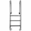 INLIFE Échelle De Piscine à 3 échelons Acier Inoxydable 304 120 Cm