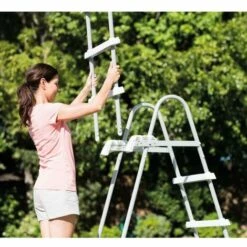 Echelle De Piscine Intex 107 Cm - 28075 -Sécurité et protection de la piscine Soldes 58676246 4