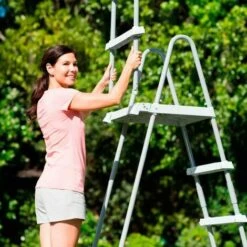 Echelle De Piscine Intex 122 Cm - 28076 -Sécurité et protection de la piscine Soldes 58676300 4