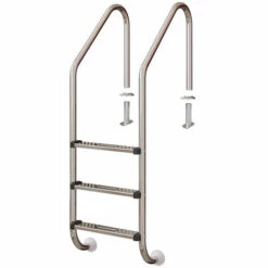 Échelle De Piscine Acier Inoxydable Brillant Avec 3 Barreaux VitaliSpa