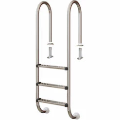 Échelle De Piscine Acier Inoxydable Brillant Avec 3 Barreaux VitaliSpa