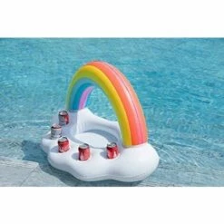 PESCE Bar De Piscine Gonflable Nuage Arc-en-Ciel Bar Flottant Boisson Salade Fruits Pour Piscine Ou Spa Flotteur Fête Accessoires été -Sécurité et protection de la piscine Soldes 61364343 4