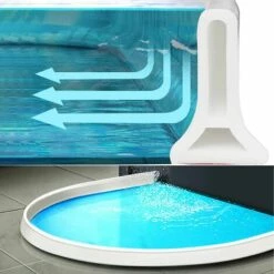 FUHUIDATRADING Adoture Barrière De Douche Pliable Et Système De Rétention Pour Barrage D'eau Et Maintient L'eau à L'intérieur Du Seuil -Sécurité et protection de la piscine Soldes 64046932 4