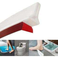 FUHUIDATRADING Barrière De Douche Pliable Et Système De Rétention Pour Barrage D'eau Et Maintient L'eau à L'intérieur Du Seuil