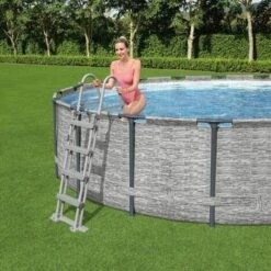 TRUE DEAL Bestway Échelle De Piscine à 4 Marches Flowclear 122 Cm