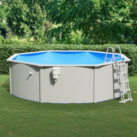 TRUE DEAL Piscine Avec échelle De Sécurité 460x120 Cm 1 TRUE DEAL Piscine Avec échelle De Sécurité 460x120 Cm