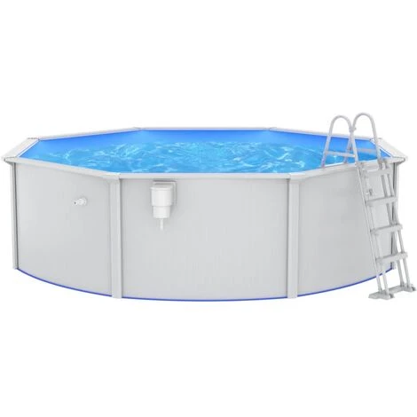 TRUE DEAL Piscine Avec échelle De Sécurité 460x120 Cm 2 TRUE DEAL Piscine Avec échelle De Sécurité 460x120 Cm – Image 2