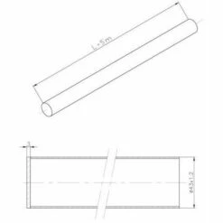ASTRALPOOL Main Courante Inox Ø 43mm Avec 1 Extrémité Fermée Et 1 Ouverte L 5m -Sécurité et protection de la piscine Soldes 7191236 3