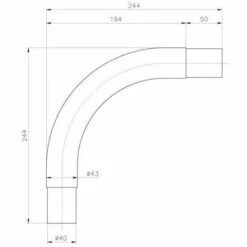 ASTRALPOOL Coude Inox Pour Main Courante Ø43 Mm -Sécurité et protection de la piscine Soldes 7191238 4