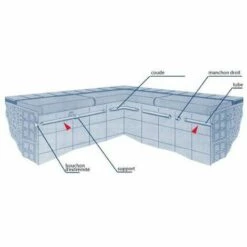 ASTRALPOOL Main Courante Inox Ø 43mm Avec Extrémités Fermées L 5m -Sécurité et protection de la piscine Soldes 7267373 3